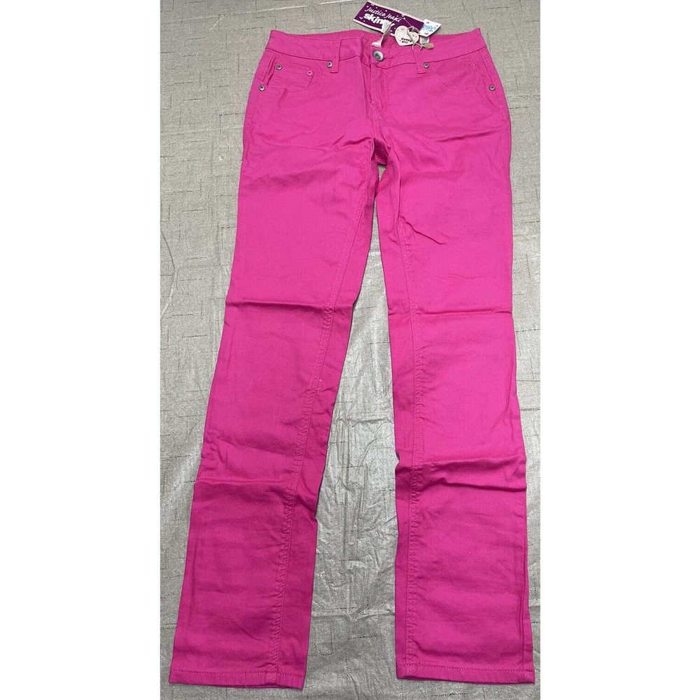 Girls Justice Pink Skinny Jeans Simply Low Size 16 Regular